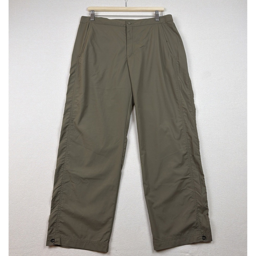 Royal Robbins Hiking Trail Outdoor Pants Womens 12 Green Adjustable Waist & Hem